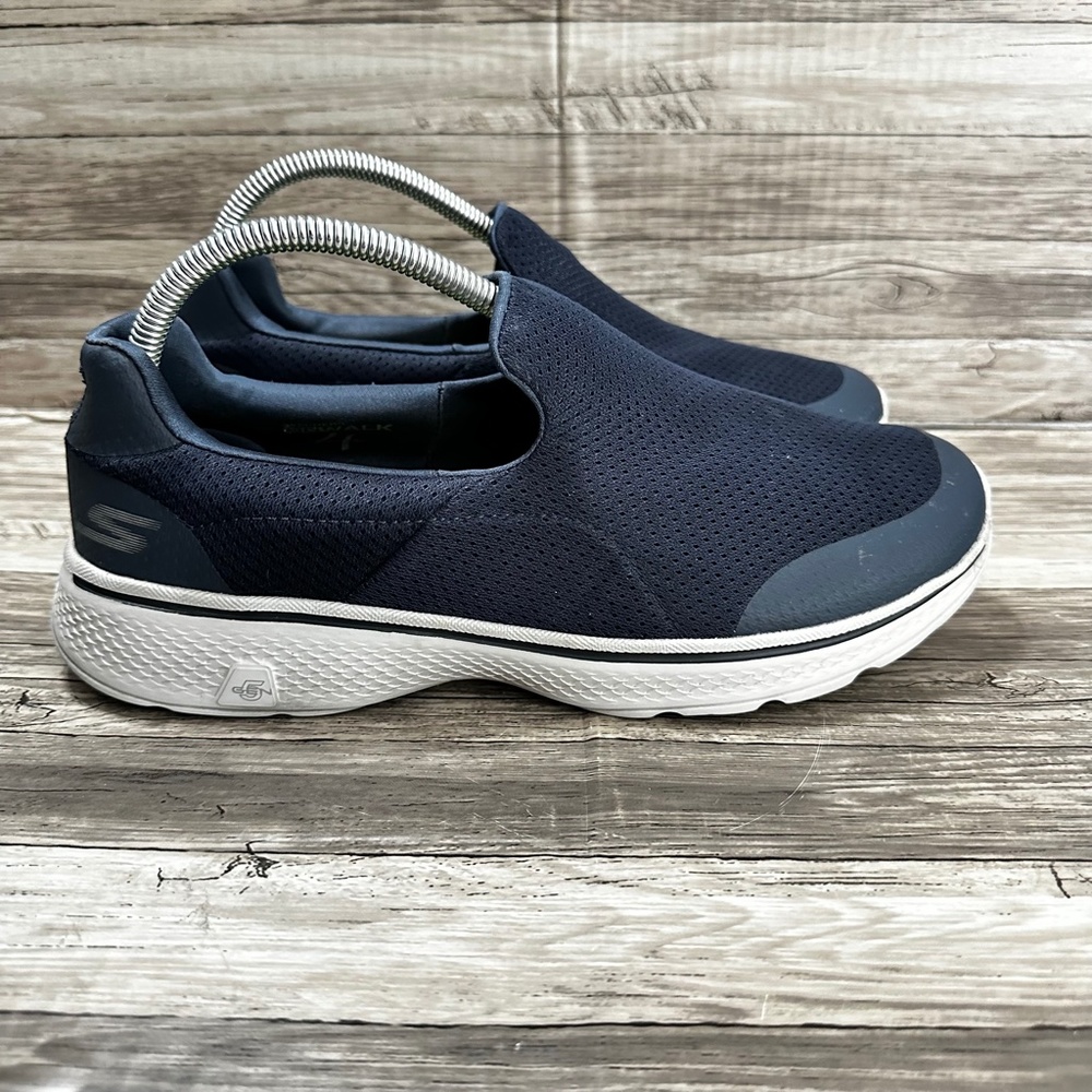 Skechers Go Walk 4 Goga Max Men’s Size 8.5 EWW Blue Slip On Comfort Shoes 54171